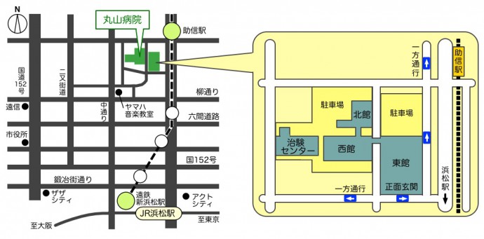 病院アクセスマップ